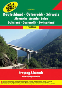 Atlas samochodowy Austria Niemcy Szwajcaria ( skala 1:300 000 )