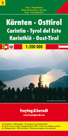 Austria część 5 Karyntia Tyrol Wschodni mapa 1:200 000 Freytag  Berndt