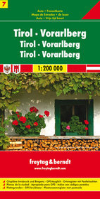 Austria część 7 Tyrol Vorarlberg mapa 1:200 000 Freytag  Berndt