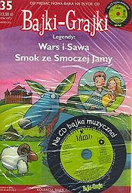 Bajki - grajki - numer 35. Wars i Sawa. Smok ze Smoczej Jamy (magazyn + CD)