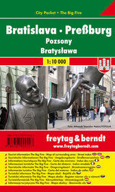 Bratysława city pocket mapa 1:10 000 Freytag  Berndt