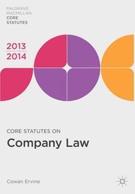 Core Statutes on Company Law 2013-14
