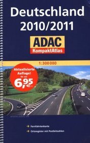 Deutschland 2010/2011. ADAC KompactAtlas (skala 1:300 000)