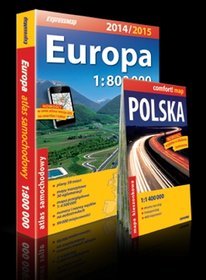 Europa. Atlas samochodowy + mapa Polski