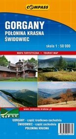 Gorgany, Połonina Krasna, Świdowiec - mapa turystyczna (skala 1:50 000)