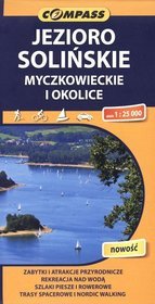 Jezioro Solińskie, Myczkowieckie i okolice Mapa turystyczna 1:25 000