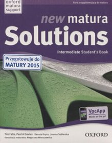 Język angielski. New Matura Solutions. Intermediate. Klasa 1-3. Podręcznik - szkoła ponadgimnazjalna