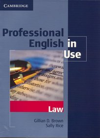 Język angielski. Professional English in Use Law. Wydanie z kluczem, szkoła wyższa