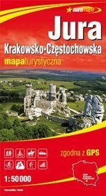 Jura Krakowsko-Częstochowska - mapa turystyczna w skali 1:50 000