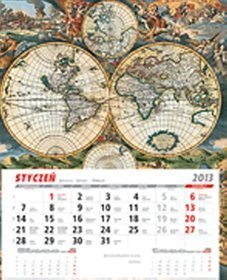 Kalendarz 2013. Kalendarz ścienny tani - Świat