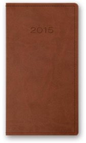 Kalendarz 2015. Kalendarz kieszonkowy A6. Model 11T - brązowy