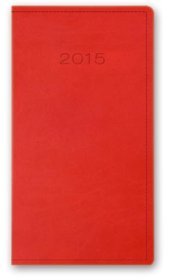Kalendarz 2015. Kalendarz kieszonkowy A6. Model 11T - czerwony