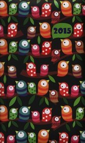 Kalendarz 2015. Kalendarz kieszonkowy B6. Kolorowe ptaszki - gąbkowy