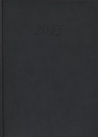 Kalendarz 2015. Kalendarz książkowy A4. Menager - czarny
