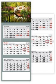 Kalendarz 2015. Kalendarz ścienny trójdzielny. T 56 Ogród