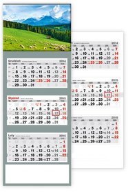Kalendarz 2015. Kalendarz ścienny trójdzielny. T 57 Hale w Tatrach