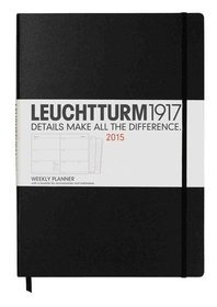 Kalendarz 2015. Leuchtturm1917. Kalendarz książkowy tygodniowy A4+. Weekly Planner - czarny