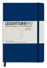 Kalendarz 2015. Leuchtturm1917. Kalendarz książkowy tygodniowy A5. Weekly Planner - morski