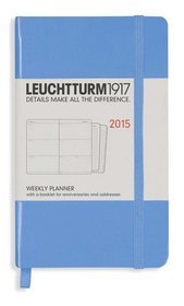 Kalendarz 2015. Leuchtturm1917. Kalendarz książkowy tygodniowy A6. Weekly Planner - chabrowy