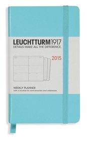 Kalendarz 2015. Leuchtturm1917. Kalendarz książkowy tygodniowy A6. Weekly Planner - turkusowy
