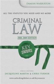 Key Statutes Criminal Law