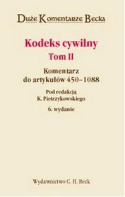 Kodeks cywilny do art.. 450-1088. Tom II
