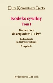 Kodeks Cywilny, tom 1