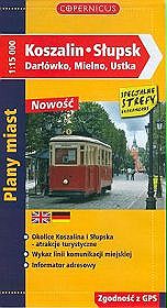 Koszalin. Słupsk, Darłówko, Mielno, Ustka - Plany miast ( skala  1:15 000