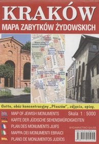 Kraków, mapa zabytków żydowskich
