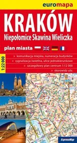 Kraków. Papierowy plan miasta. 1: 22 000