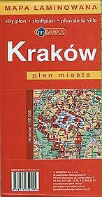 Kraków Plan miasta 1:22 500 Laminowany