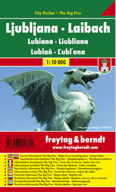 Ljubljana city pocket mapa 1:10 000 Freytag  Berndt