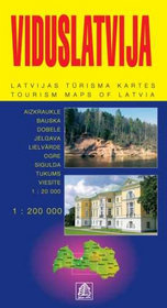 Łotwa część południowa Viduslatvija 1:200 000 Jana Seta