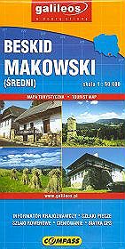 Beskid Makowski (Średni) Mapa turystyczna 1: 50 000