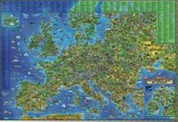 Mapa Europy dla dzieci ( polska wersja językowa)