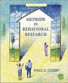 Methods in Behavioural Research