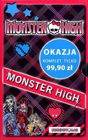 Monster High. Komplet 4 powieści + notes