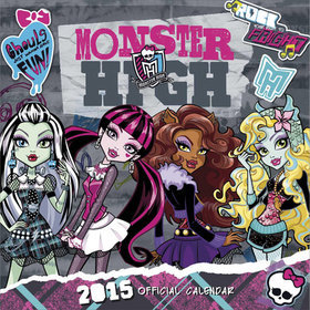 Monster High Upiorna Szkoła + Gratis plakat - Oficjalny Kalendarz 2015