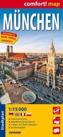 München. Laminowany plan miasta 1:15 000