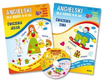 Pakiet angielski dla dzieci 6-8 lat. Ćwiczenia jesień, zima + CD