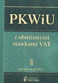 PKWiU z obniżonymi stawkami VAT stan prawny na 2012 r.