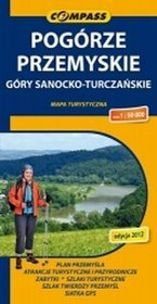 Pogórze Przemyskie Góry Sanocko-Turczańskie mapa turystyczna