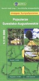 Pojezierze Suwalsko-Augustowskie mapa turystyczna