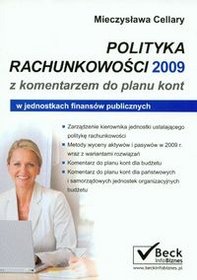 Polityka rachunkowości 2009 z komentarzem do planu kont w jednostkach publicznych