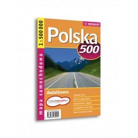 Polska mapa samochodowa 1:500 000