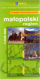 Region Małopolski. Mapa turystyczna w skali 1:240 000