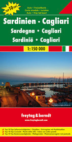 Sardynia Cagliari mapa 1:150 000