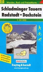 Schladminger Tauern Radstadt Dachstein mapa 1:50 000 FreytagBerndt