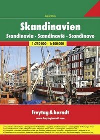 Skandynawia atlas 1:250 000-1:400 000 Freytag  Berndt