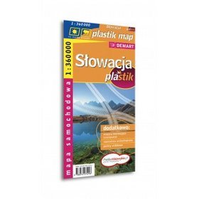 Słowacja plastik mapa samochodowa